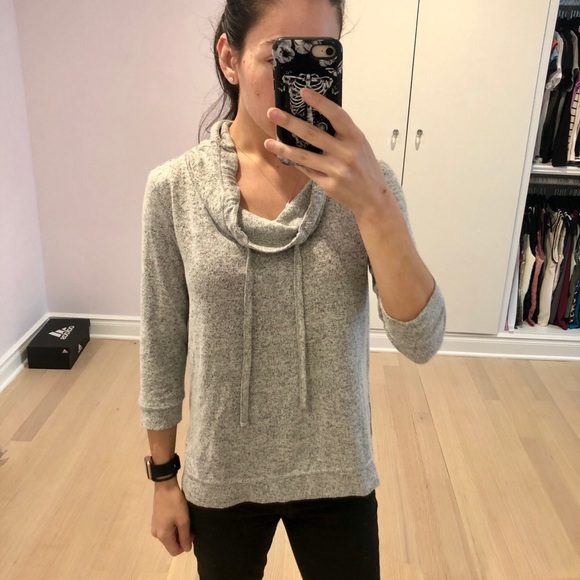 NY&Co Soft Cowl Neck Sweatshirt - Picture 2 of 4